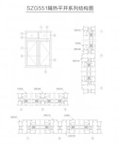 穿條隔熱系列SZG551隔熱平開(kāi)